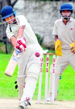 A match in progress at Banyan Tree School, Sector 48, Chandigarh, on Sunday