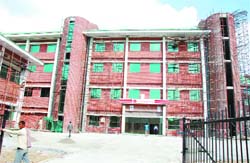 A view of the super-specialty hospital in Bathinda. The trial run of the OPD 