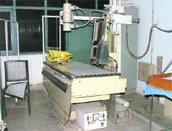 The non-functional X-ray machine lying at the Civil Hospital in Ludhiana.