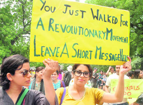 As a movement, the slut walks are a recent development in India