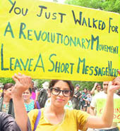 As a movement, the slut walks are a recent development in India
