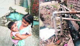 Filth-full reality: Residents of Maqboolpura are forced to live in filthy surroundings