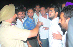 A file photo of violence on the PU campus in Chandigarh. 