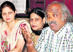 Dr PC Mahapatra, national president, FOGSI, talks to mediapersons in Jalandhar