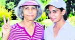 Ladies Independence Day Cup winners Jaipreet Ghuman and Vijay Wadhawan.