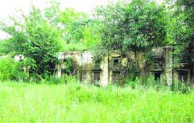 The abandoned hostel of the Government Arts and Sports College