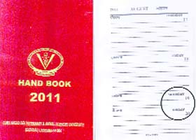 The handbook of Guru Angad Dev Veterinary and Animal Science University