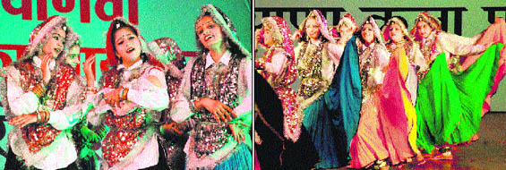 Artistes present a cultural programme at the Indradhanush auditorium in Panchkula.