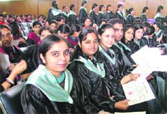 Passouts are all smiles at the convocation of the SCD Government College in Ludhiana 
