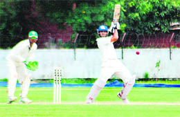 A match between MP Pandove XI and NS Sidhu XI under way at Sector 26 in Chandigarh on Sunday.
