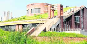 The Beant Singh Memorial in Sector 42 of Chandigarh, which has missed several deadlines.
