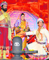 A still from Veer Shivaji