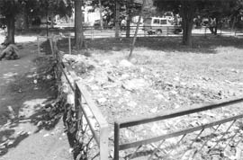 Garbage dumped in a park at Phase IIIB1 in Mohali. 