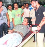 Saurav at the Sector-16 hospital in Chandigarh on