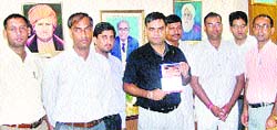 Dr Vikas Chawla releases his book at the DAV College of Engineering and Technology in Kanina.