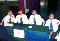 Cadets of the RIMC participate in an inter-section quiz competition in Dehradun on Saturday