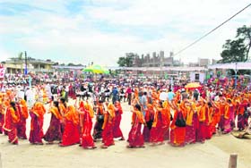 The Nanda Devi festival rituals under way at Didihat town of Pithoragarh
