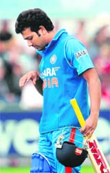 Rohit Sharma (pic) has had a lot of injury woes in life and things havent got better for him.