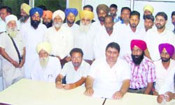 PPP leader Navjot Dahyia addresses the media in Shahkot