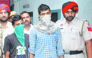 Accused Jagdish and Sunny in police custody in Ludhiana 