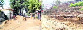 The dug-up roads in Sahnewal