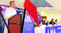 Punjab Governor Shivraj Patil  addresses a gathering in Ludhiana on Wednesday.