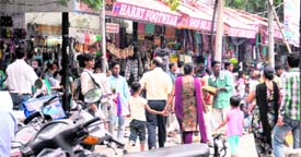 The Shastri Market, Sector 22, that often remains crowded with shoppers, lacks security arrangements.