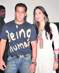 Flying high: Salman Khan & Kareena Kapoor