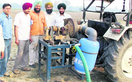 A tractor designed by Gurpreet Singh. 