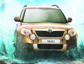 The Yeti has a 2-litre turbo-charged diesel engine borrowed from the Laura