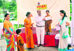 Grandparents with their wards at Mount Zion School in Dehradun on Saturday