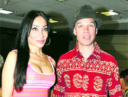 Luke Kenny with Sofia Hyat (L)