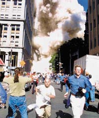 Rumours flew thick and fast that New York had been nuked in the immediate aftermath of the terror attack