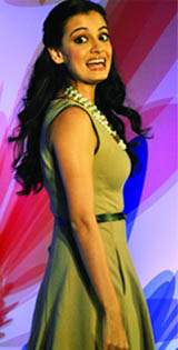 Actress Dia Mirza at a promotional event in New Delhi 