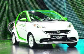 The smart concept car Forvision by German car maker Daimler AG