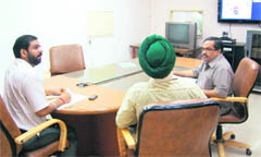 Officials hear cases related to the RTI Act through video conferencing at the mini- secretariat in Ludhiana