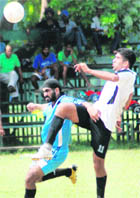 A match in progress at Panjab University, Chandigarh. 