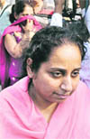 The accused in police custody in Chandigarh.