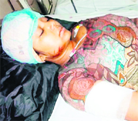 Sarabjit Kaur has been admitted to a private hospital in Amritsar
