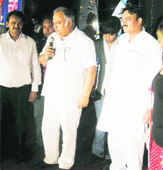 Haryana Assembly Speaker Kuldeep Sharma addresses the gathering at a function in Sonepat. 