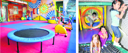 Kiddies Gym in Sector 20, Panchkula; and (right) Kid's Own in Sector 17