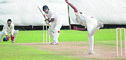 A match in progress between ONGC and Mohit-11 at Sector 26, Chandigarh