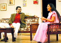 Comedy play Hai Mera Dil being staged at Tagore Theatre in Chandigarh on Saturday