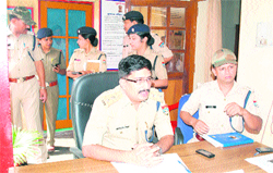 Haridwar SSP Kewal Khurana addresses a press conference regarding the arrest of a suspect in the case of the murder of a Deputy Jailer at Roorkee on Saturday