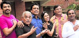 The members of ANK Group strike a pose.