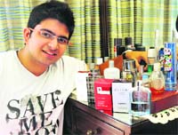  Vidur Varma flaunts his collection of fragrances