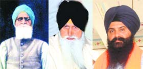 (From left) Chhanga Singh, Jagdev Singh, Jagjit Singh Talwandi