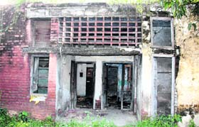 The dilapidated building of the Government Institute of Leather and Footwear Technology, Jalandhar