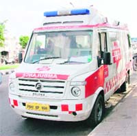 108 ambulance launched under the National Rural Health Mission. 