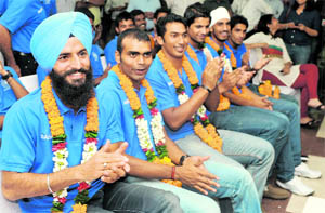 Its not that India have not beaten Pakistan earlier, but this time it was personally very satisfying for Rajpal Singh (extreme left) to go past them in the final at Ordos